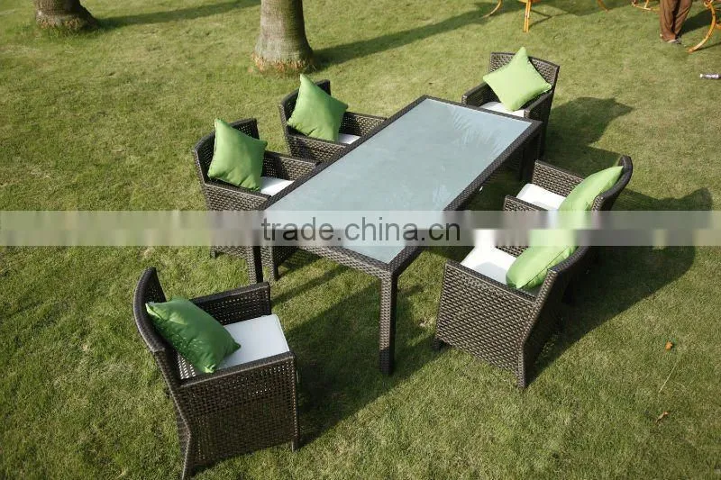 2014 New outdoor weave furniture dining set ,coffee set
