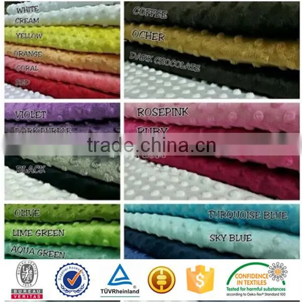 320GSM Wholesale Minky Dimple Dot Fabric