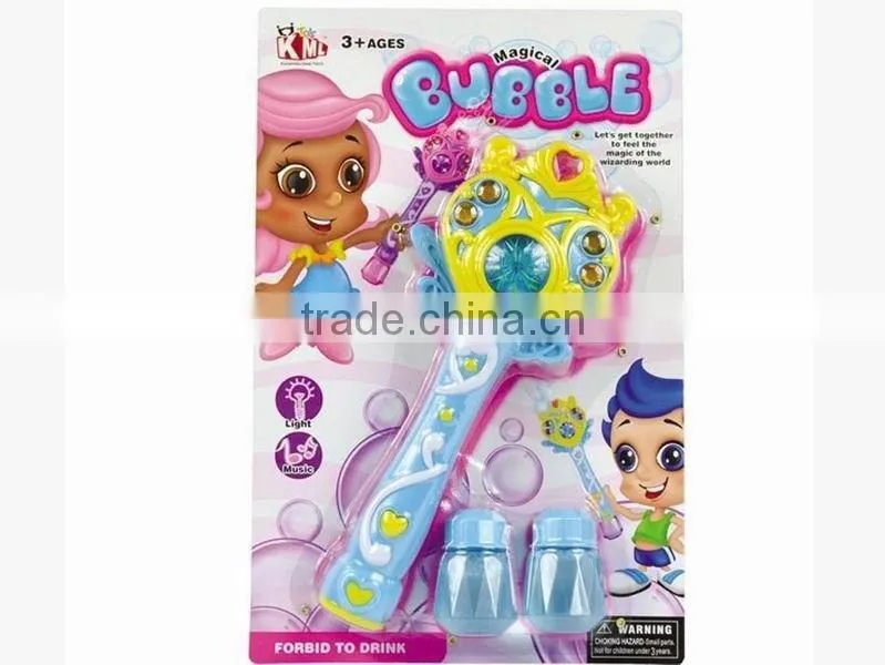 CB1801284 Kids Automatic Magic Bubble Wand Toy Music with Light 2 Bottles of Bubble Water