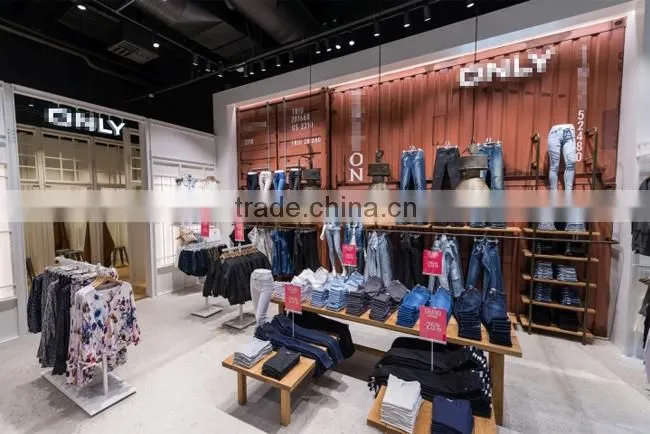 Fashion Modern Design Good Quality Jeans Display For Interior Shop Design