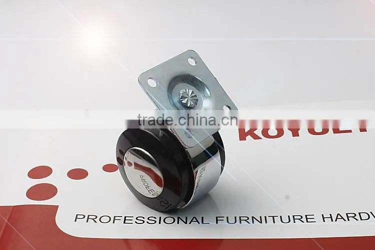 KOYUET Metal Plate Free Sample Nylon Heavy Duty Stem Caster Wheel For Suitcase