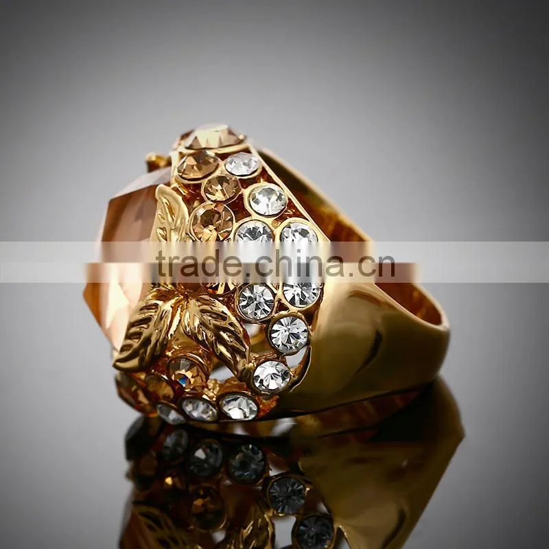 Gemstone ring design champagne color ring