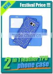2 in 1 Book Style Manufacturer Wholesale With Screen Portector Leather Mobile Phone Case for iphone 6