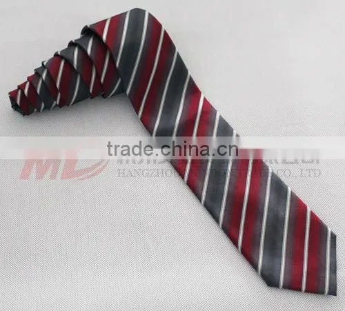 Souvenir for Graduation-Silk School Tie With Woven Stripe