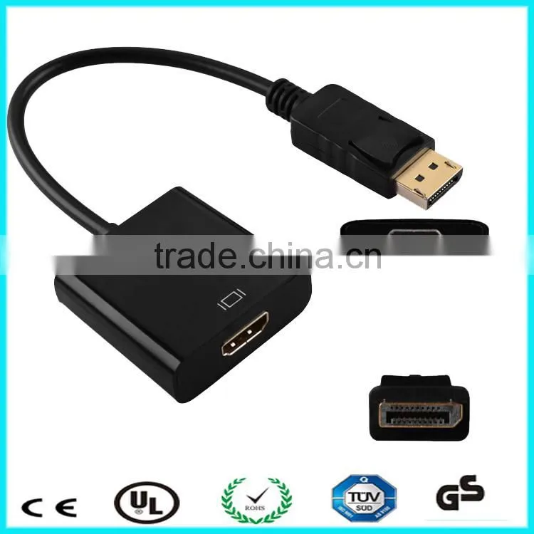 26cm Black Displayport Male to hdmi Female Adapter Cable