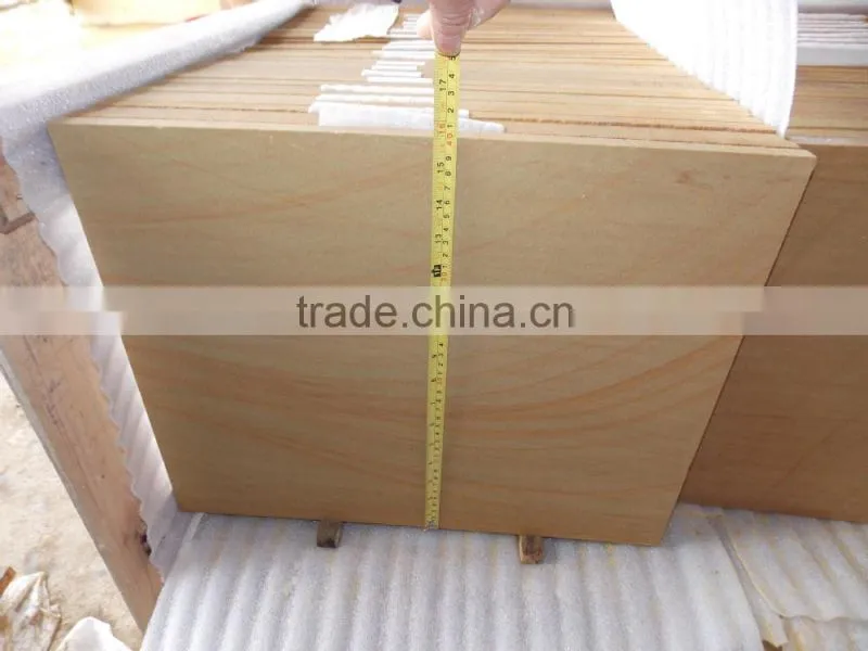 natural yellow sandstone with veins
