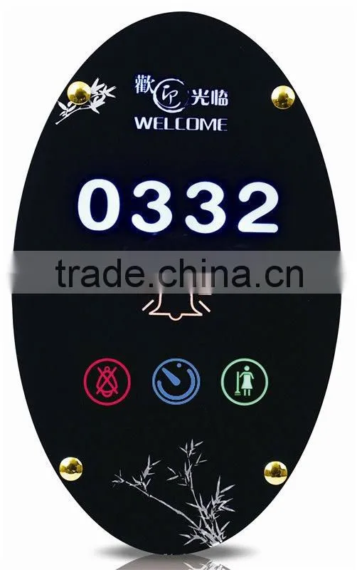 Touch Type Hotel Door Sign With Room No., Do Not Disturb, Clean and Bell Switch