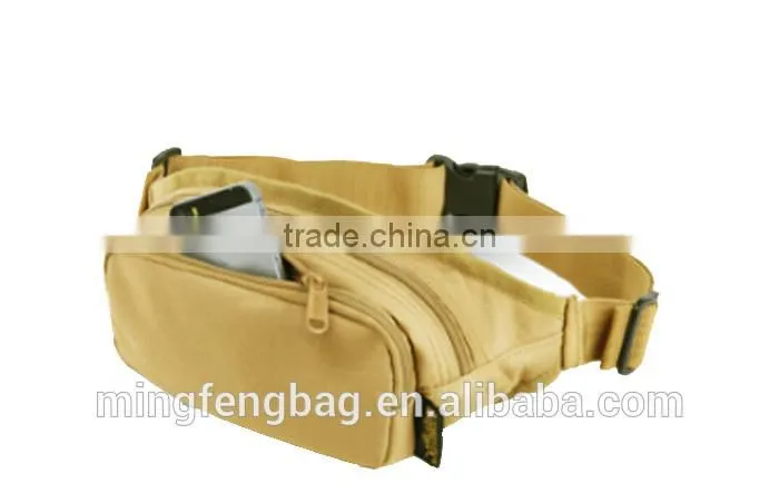 Custom Multifunction 900D Oxford Waterproof Waist Bag for Leisure Travel and Sports