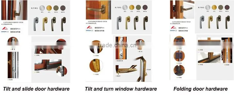 thermal break heat insulation aluminum double glazed white color window