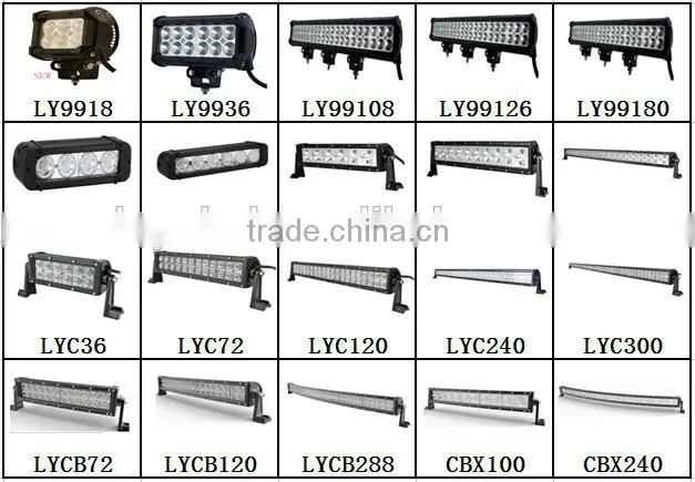20.3'' 120W led light bar C r ee Spot flood combo beam off road 12V 24V DC led light bars