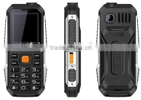 New hot selling big keys rugged phone big battery strong search light