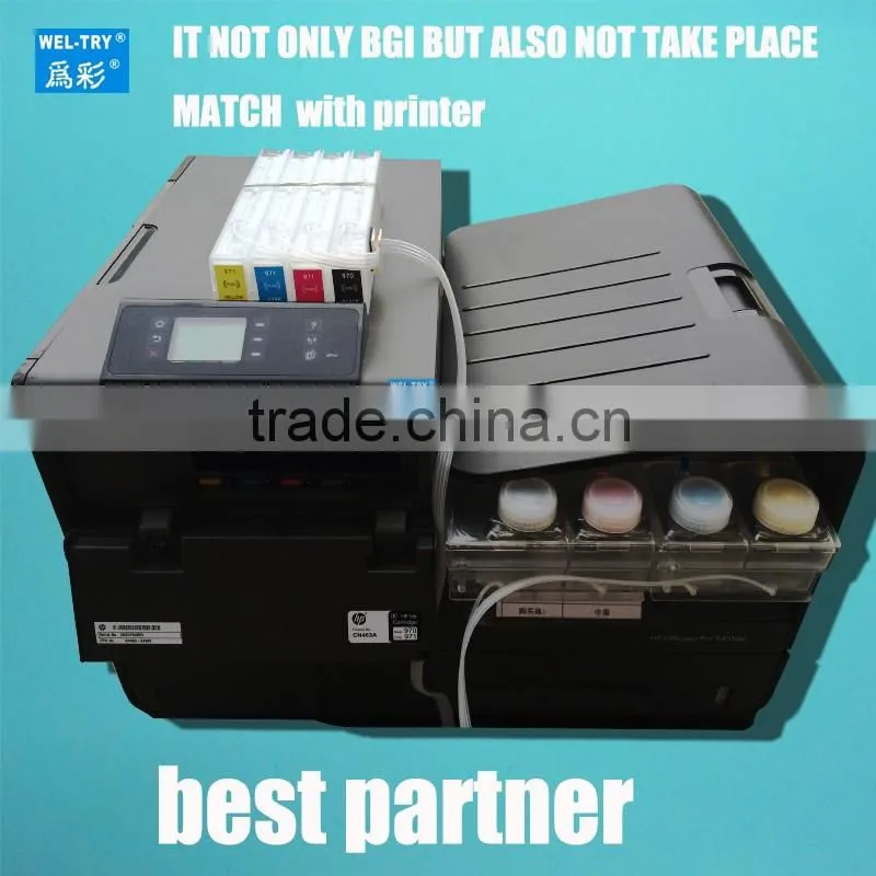for HP 970 971 empty ciss for HP Officejet Pro X451dn X551dw X476dn magic tank with chip