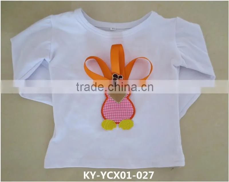 solid color basic anti-wrinkle clothes cartoon organic cotton t-shirts