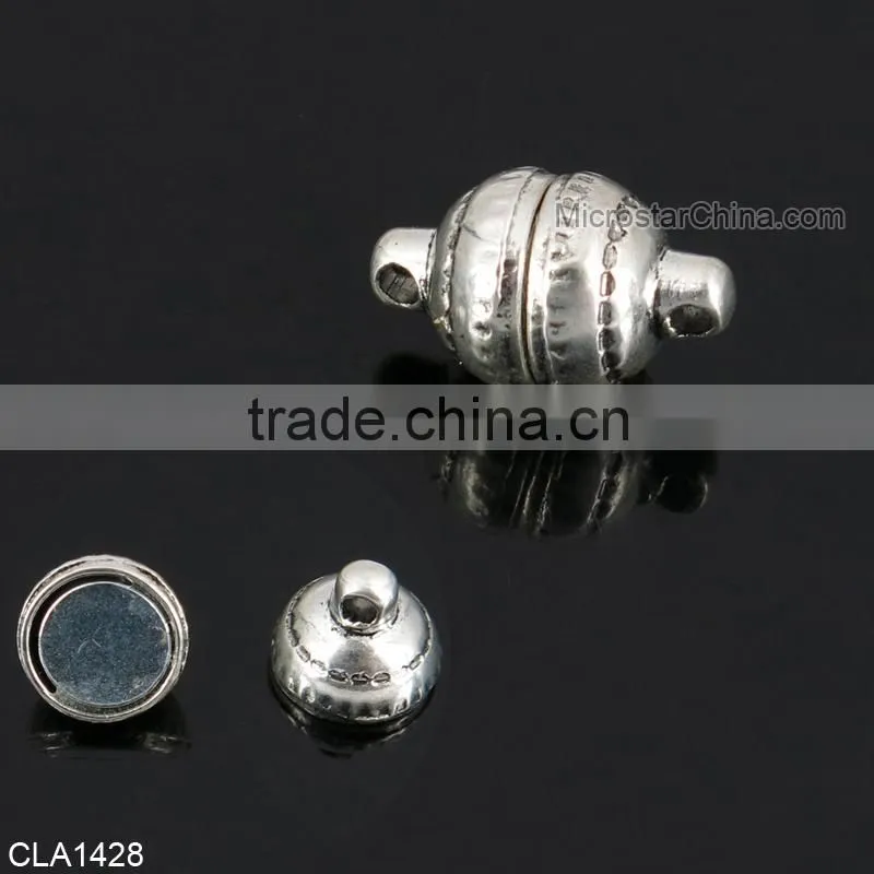 Fashion jewelry components top quality zinc alloy material leather bracelet clasp