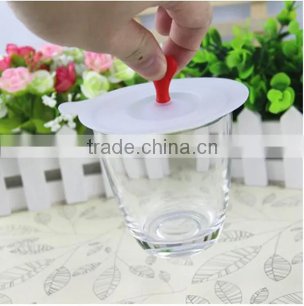 Heart Shape Silicone Suction Lid Silicone Pot Cover Lid