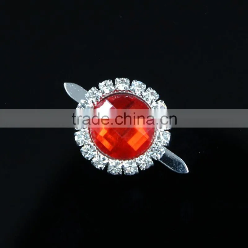 Cheap Sale Flat Back Round Rhinestone Button Wholesale 2308B08