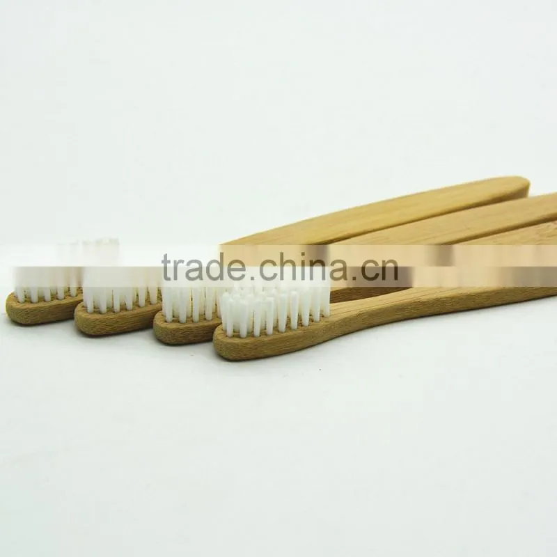 Manufacturers wholesale 2016 new bamboo toothbrush e5 White nylon brush wire Children's toothbrush