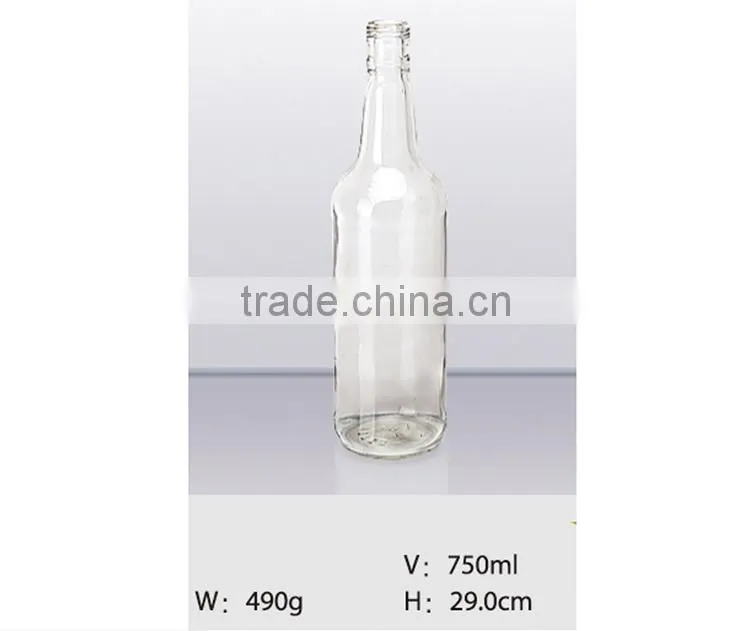 Wholesale 750ml large glass bottle for food & juice