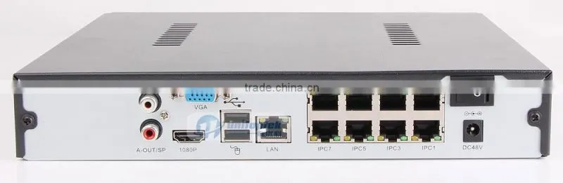 8Ch CCTV Camera Systems With 8PCS Dome P2P IP Cameras And 8ch NVR Supports PC&Mobile View