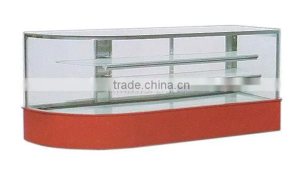 high speed cooling Curve L shape connected Cake showcase