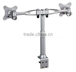 High quality swing adjustable double monitor arms lcd bracket supplier