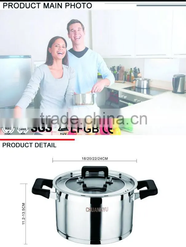CYCA518A-5B stainless steel induction indian cookware