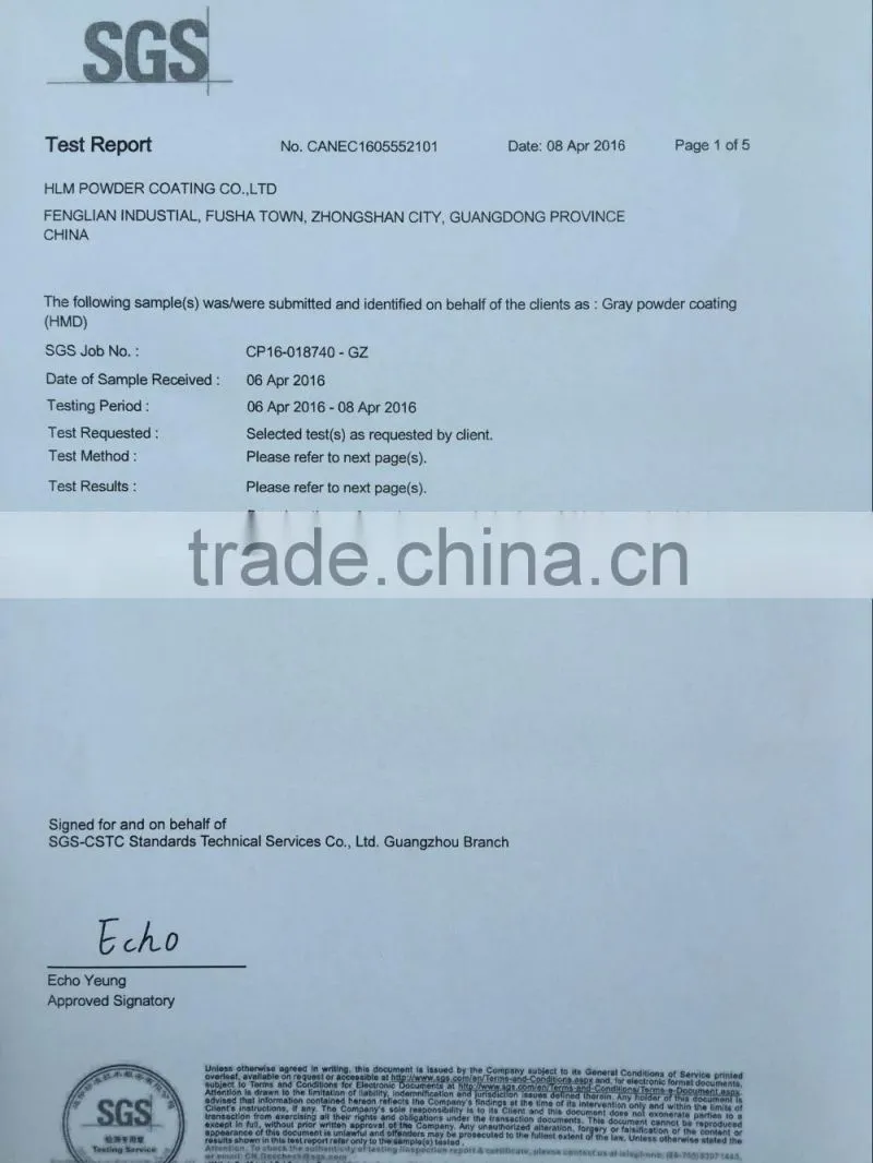 CE certification Indoor use epoxy powder coating for strong box