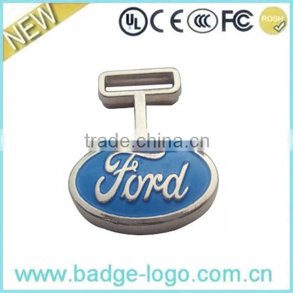 Custom Red Enamel Logo Cuff Links
