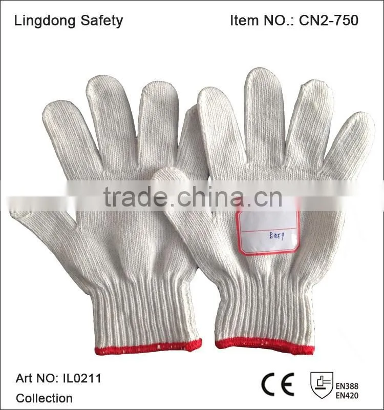cheap white cotton hand glove