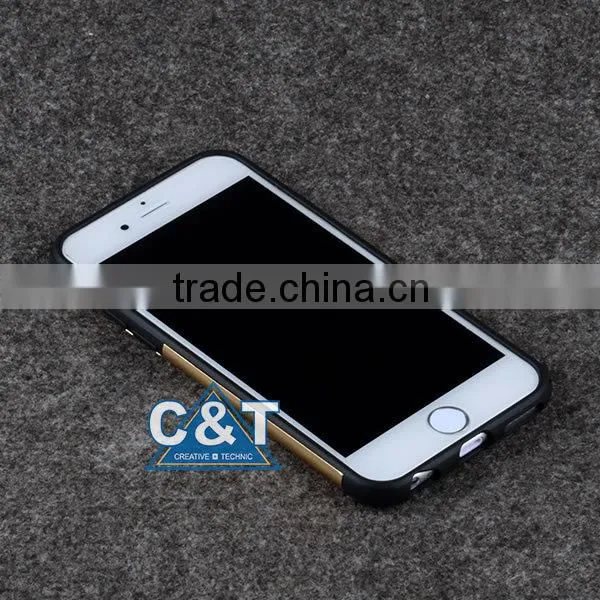 C&T 2in1 Hybrid High Impact Hard motorcycle Pattern + Black Silicone Case Cover for Apple iPhone 6