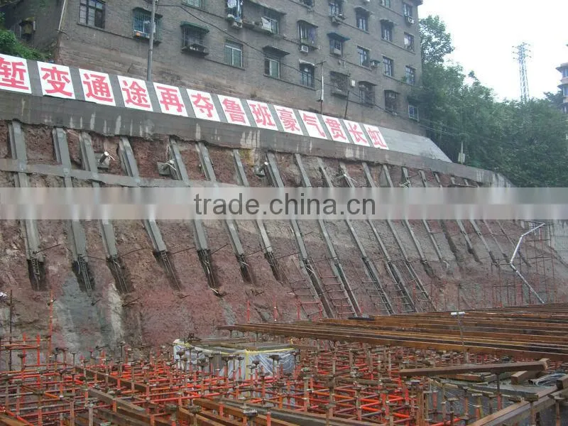 prestressed matching accessory for ground anchorage