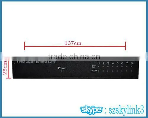 8 Port Steel Case Unmanaged 10/100M Ethernet Network Switch