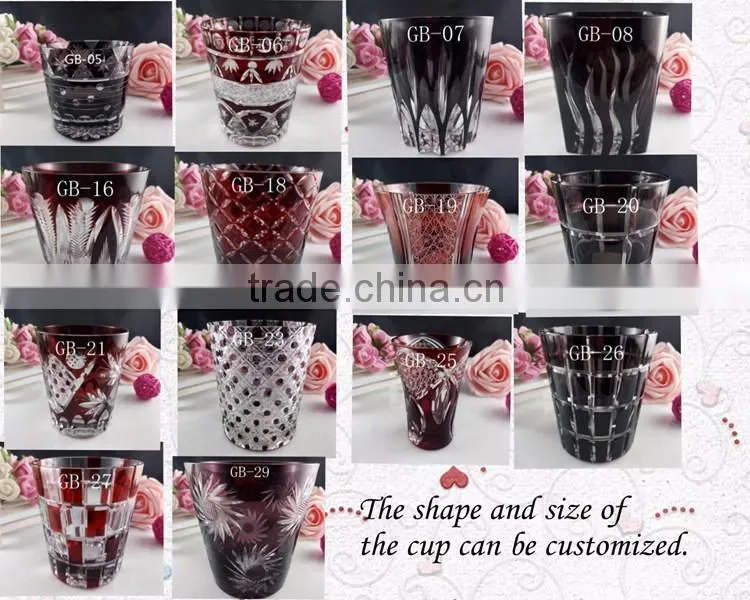 200ml hot sale crystal cup glass cup for wedding party and home