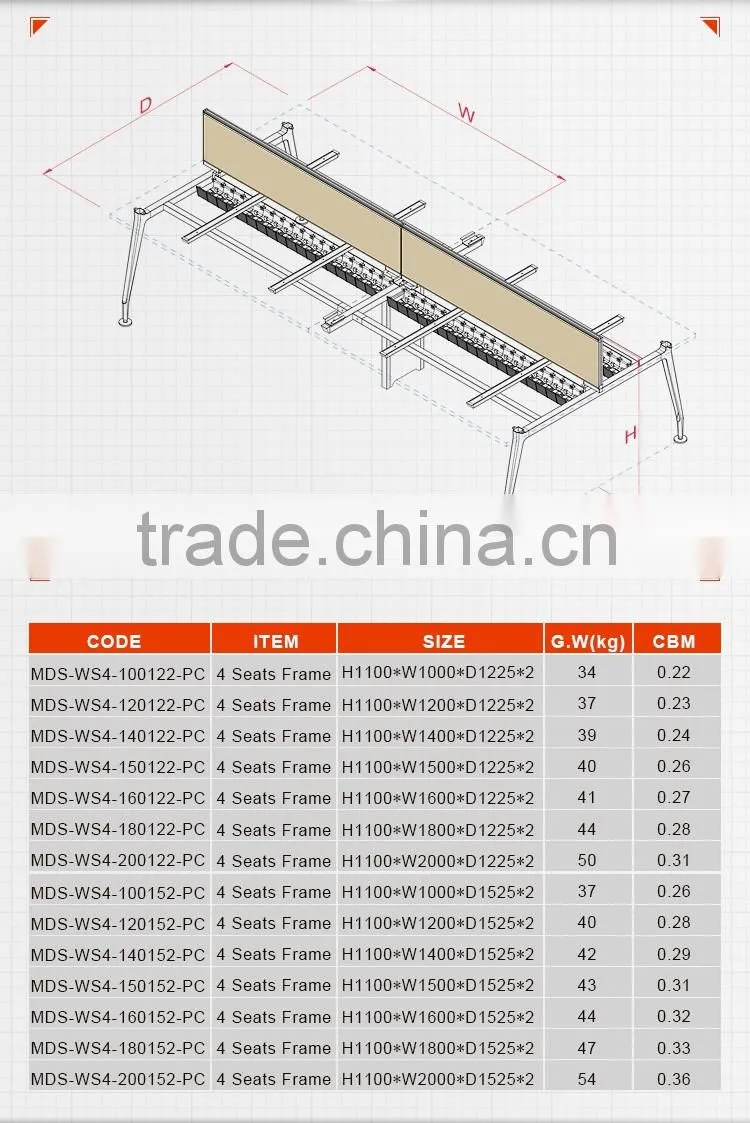 Factory outlets popular office desk legs metal