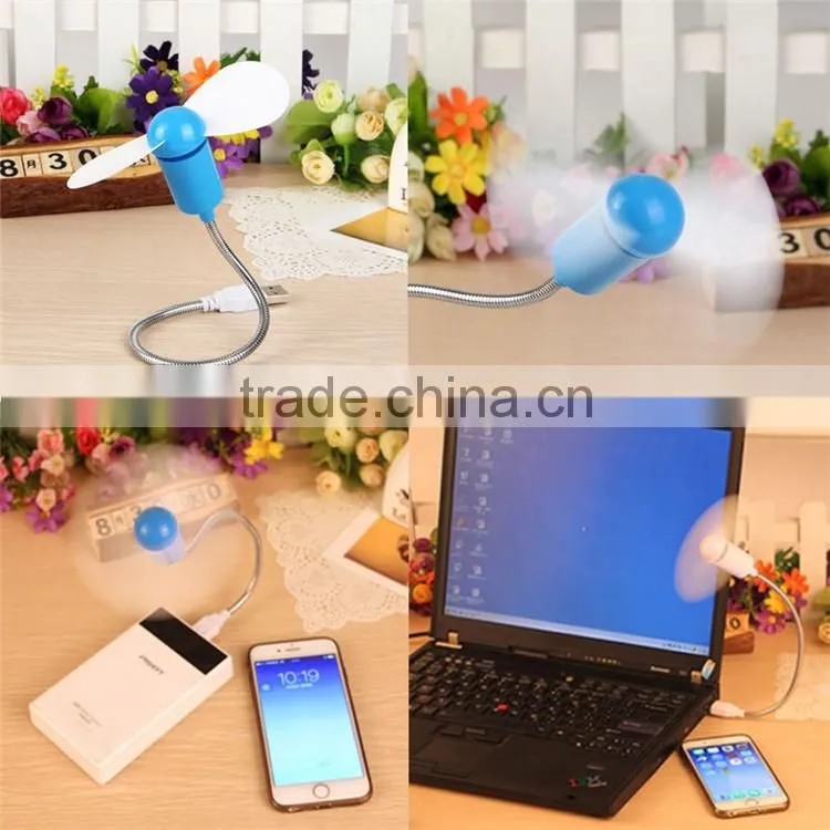 Portable Flexible USB Mini Cooling Fan Cooler For Laptop Desktop PC Computer