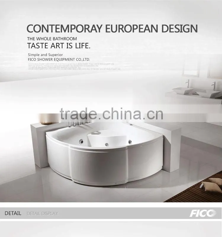 FICO FC-234 corner bathtub sizes, bathtub shape container