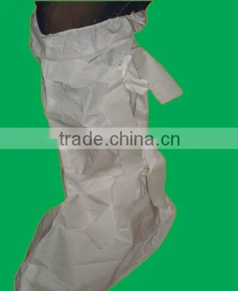 Disposable boot cover (microporous nonwoven)
