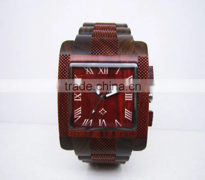 Mixed color Wristwatch Wooden Water Resistant Wooden WristWatch Women Men Wristwatch Wooden