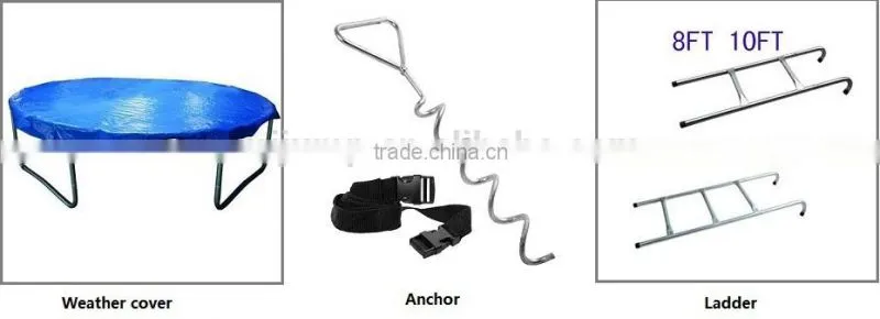 8ft fitness trampline with safety net