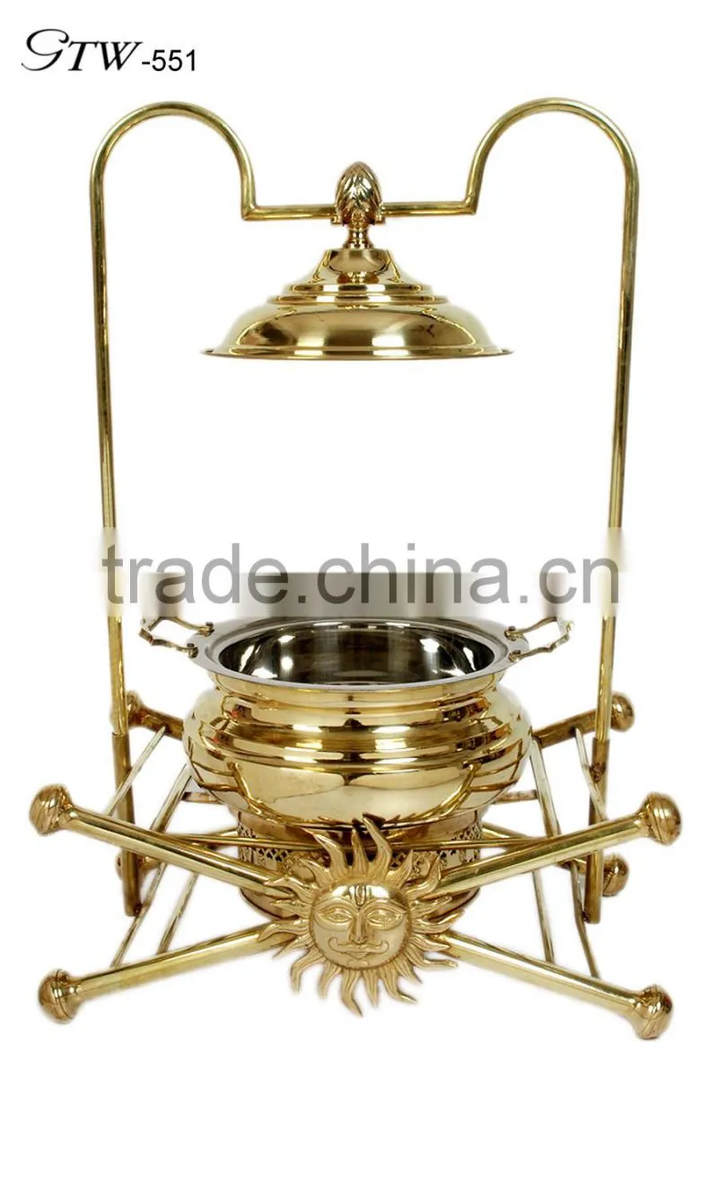 wholesale stainless steel 2 tiers chaffing dish buffet food warmer