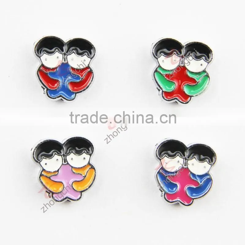 fashion elephant metal slider charm