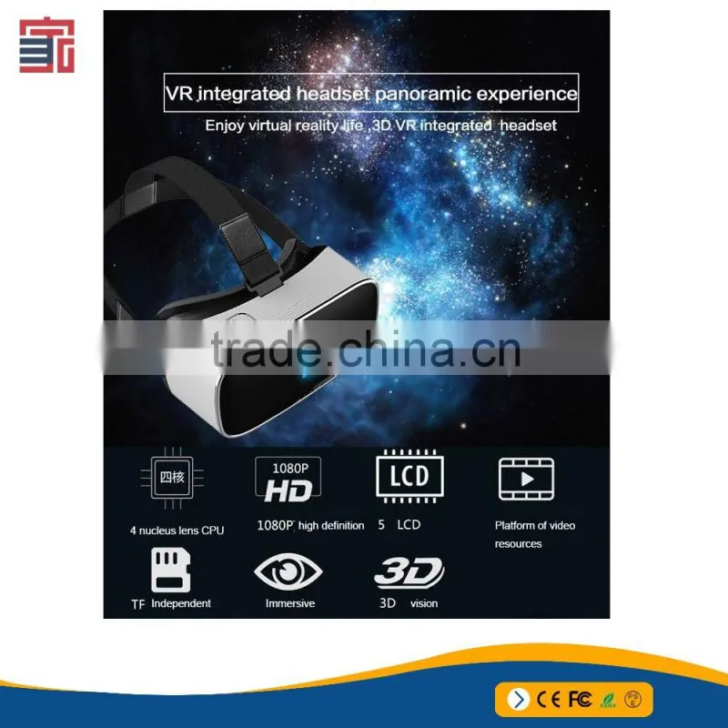 Most popular Virtual Reality 3D Glasses 4K all in one vr headset 360 degree panoramic view for smart phone