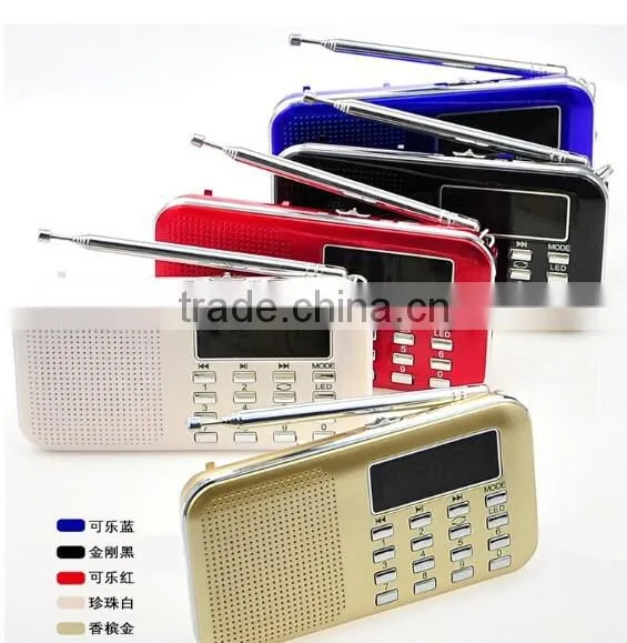 Mini Portable LCD Digital FM Radio Speaker / USB TF Card Mp3 Music Player / mp3 fm radio player
