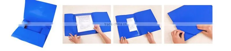 A4 Solid Color Elastic Office File/Expanding File