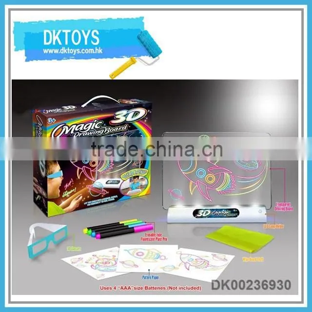 Magical educational toys christmas 3D drawing board for kids
