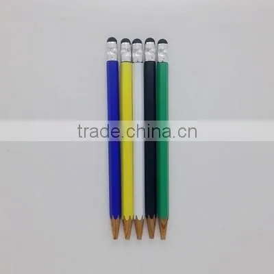 wood pencil style twist screen touch pen