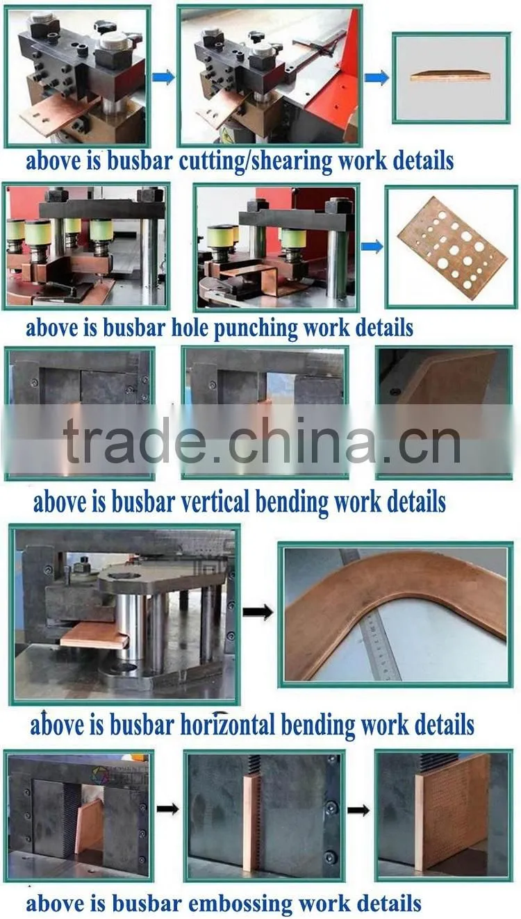 cnc hydraulic busbar cutter machine for switchboard