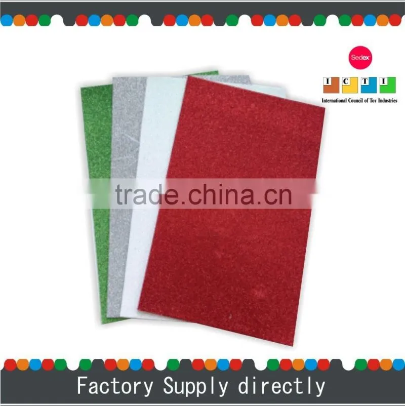 New Cheap Bulk Adhesive EVA Foam Glitter Sheets