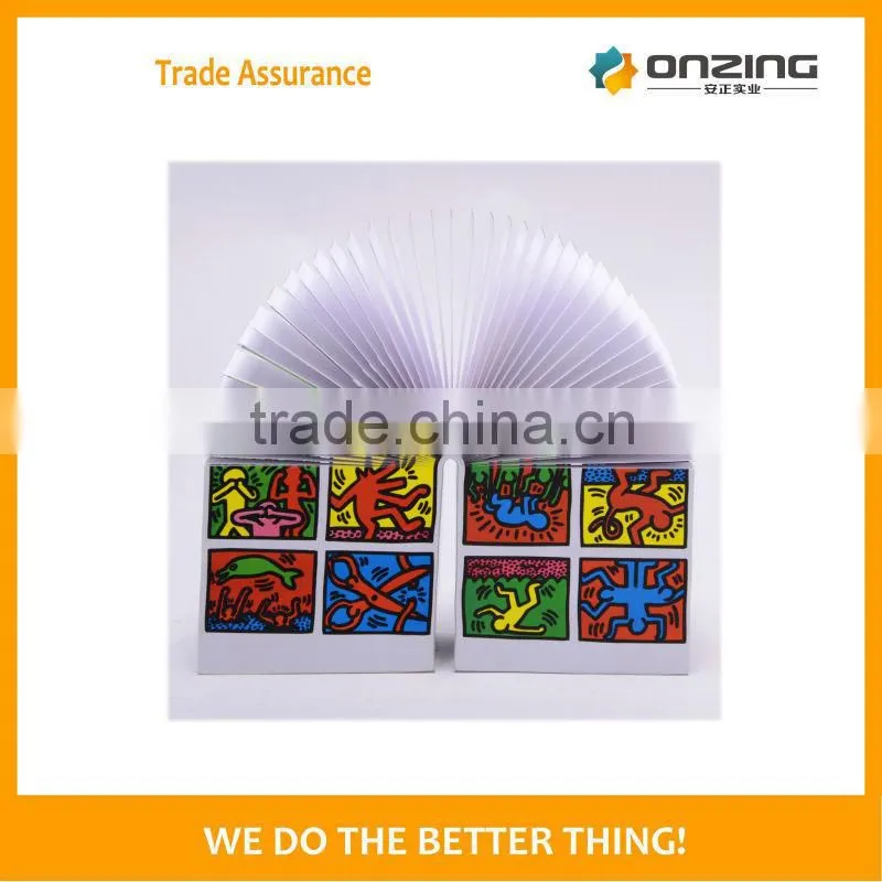 4 sides printing talk deisgn tear off spiral paper notepad cube