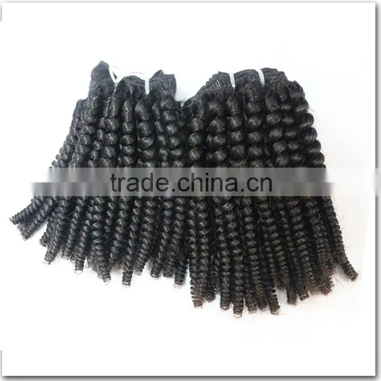 Popular small curly hair, grade 7A virgin hair, top mongolian kinky curly hair human hair weave